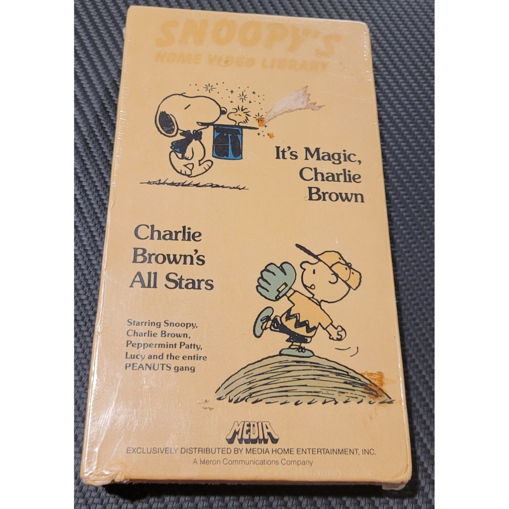 Media Home Entertainment It's Magic, Charlie Brown / All Stars VHS